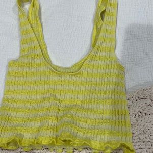 out from under cropped tank top